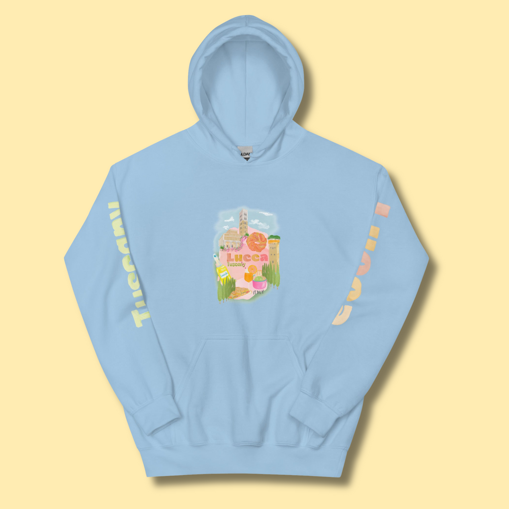 Lucca Blue Hoodie | The Lucca Collection