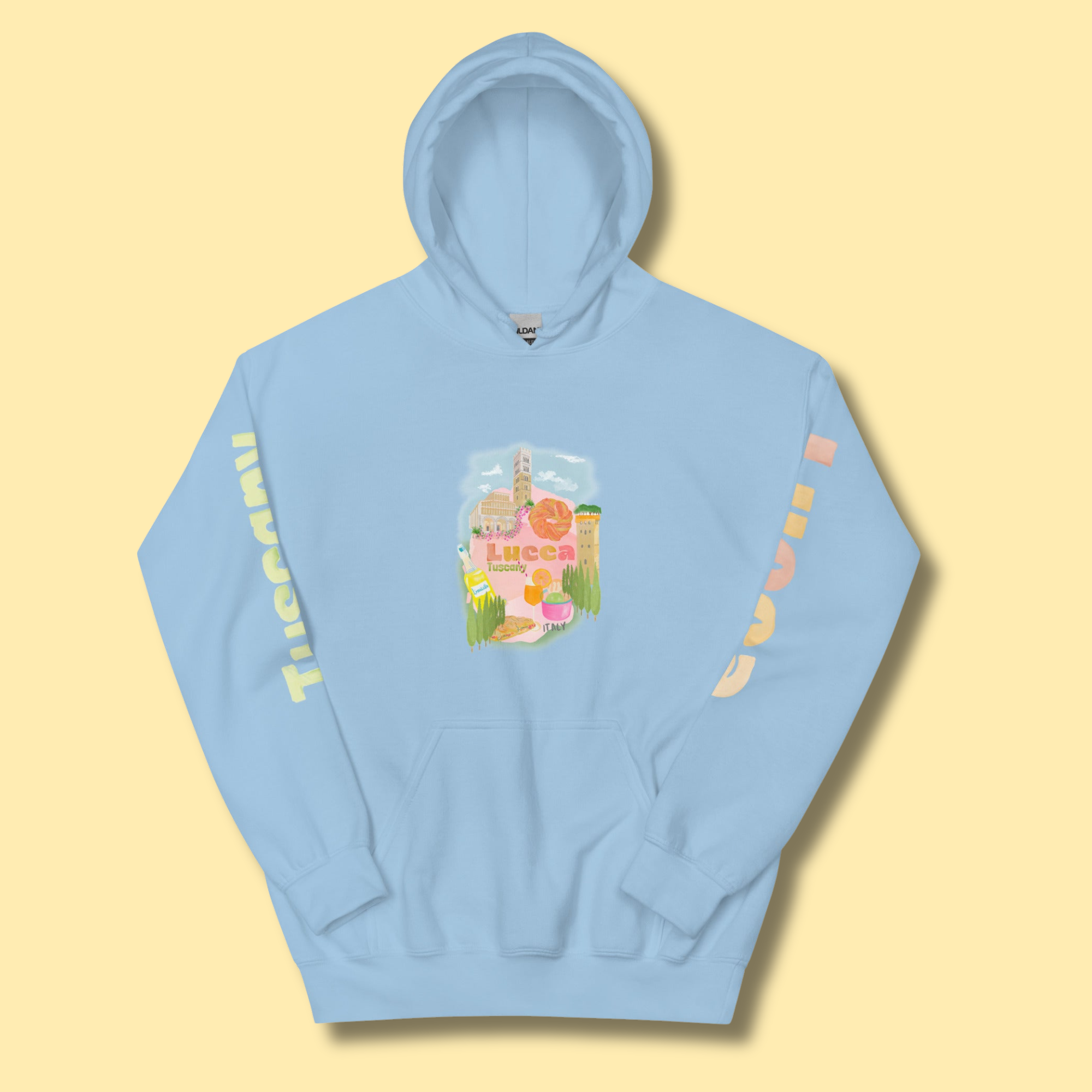 Lucca Blue Hoodie | The Lucca Collection