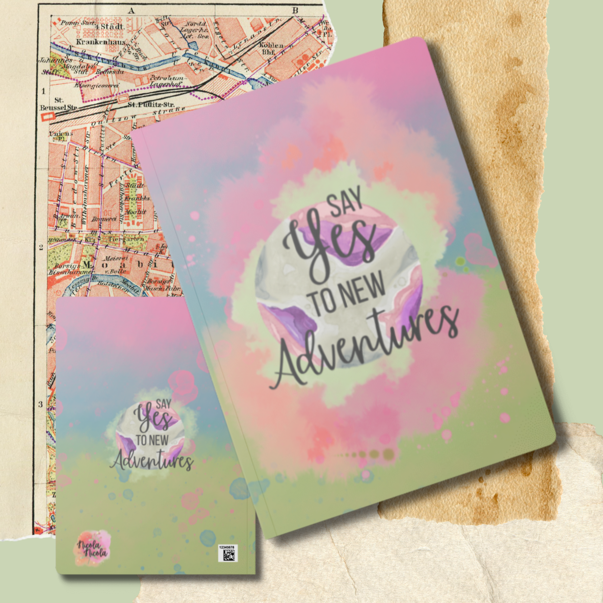 Say Yes To New Adventures Notebook | 200 pages | 5.75 x 8”