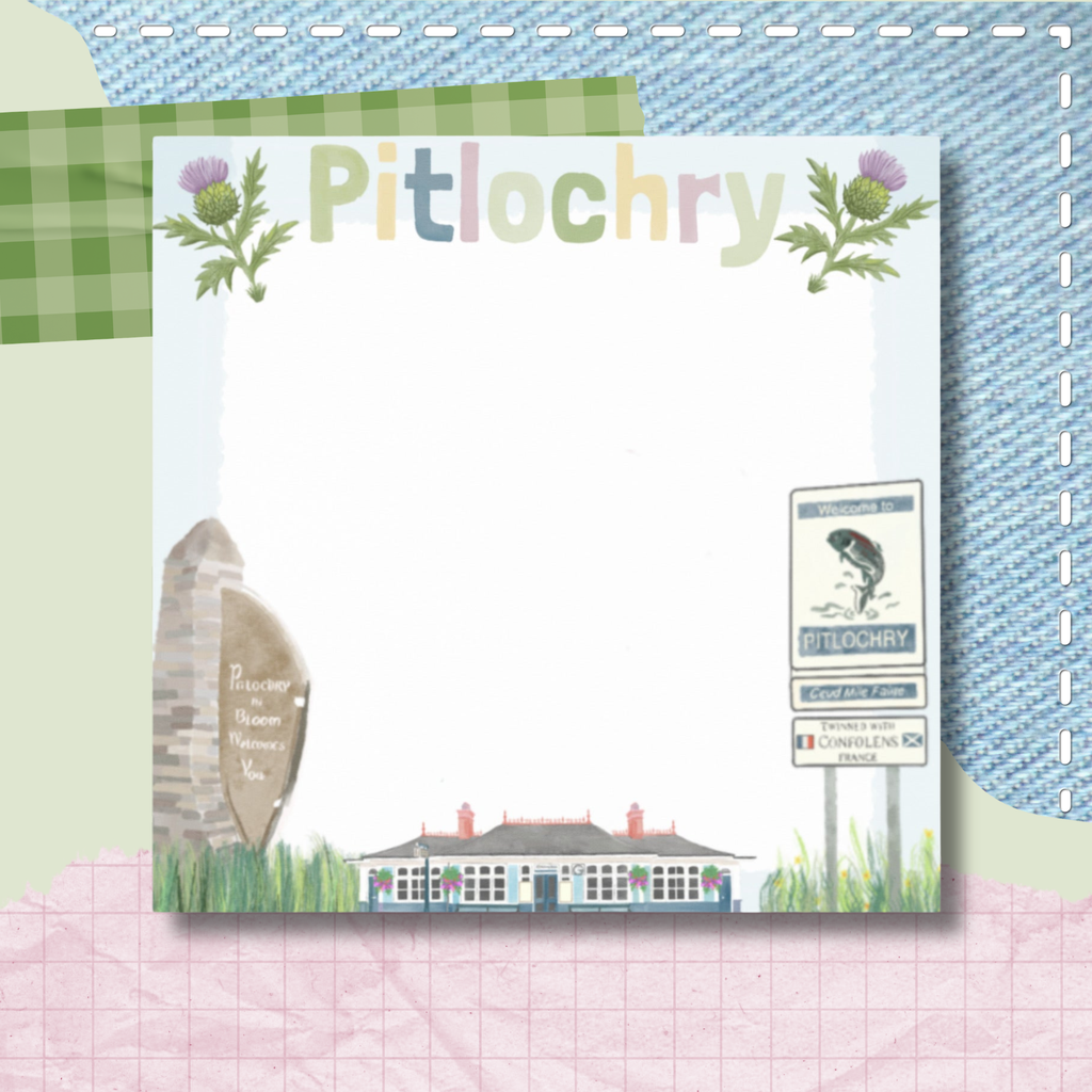 Pitlochry, Scotland Post It Notepad