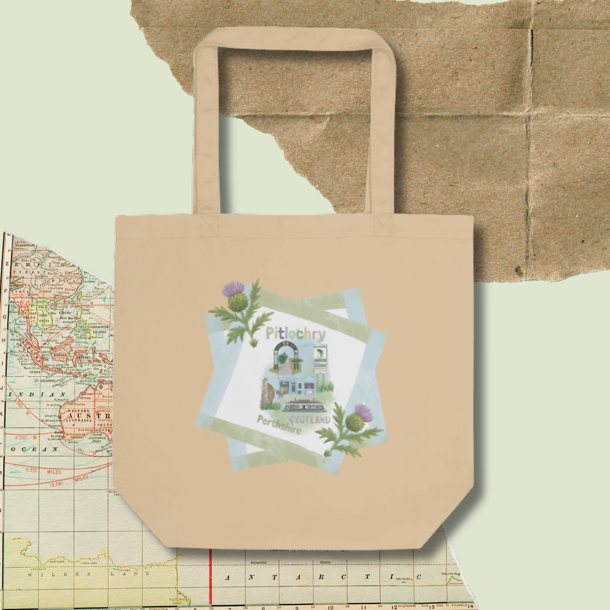 Organic Tote Bag | Pitlochry, Scotland