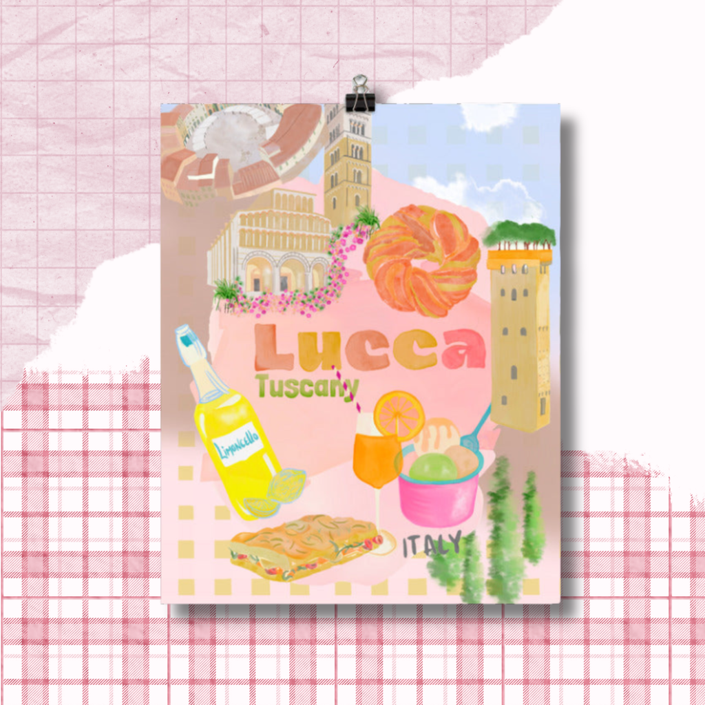 Lucca Illustration Poster