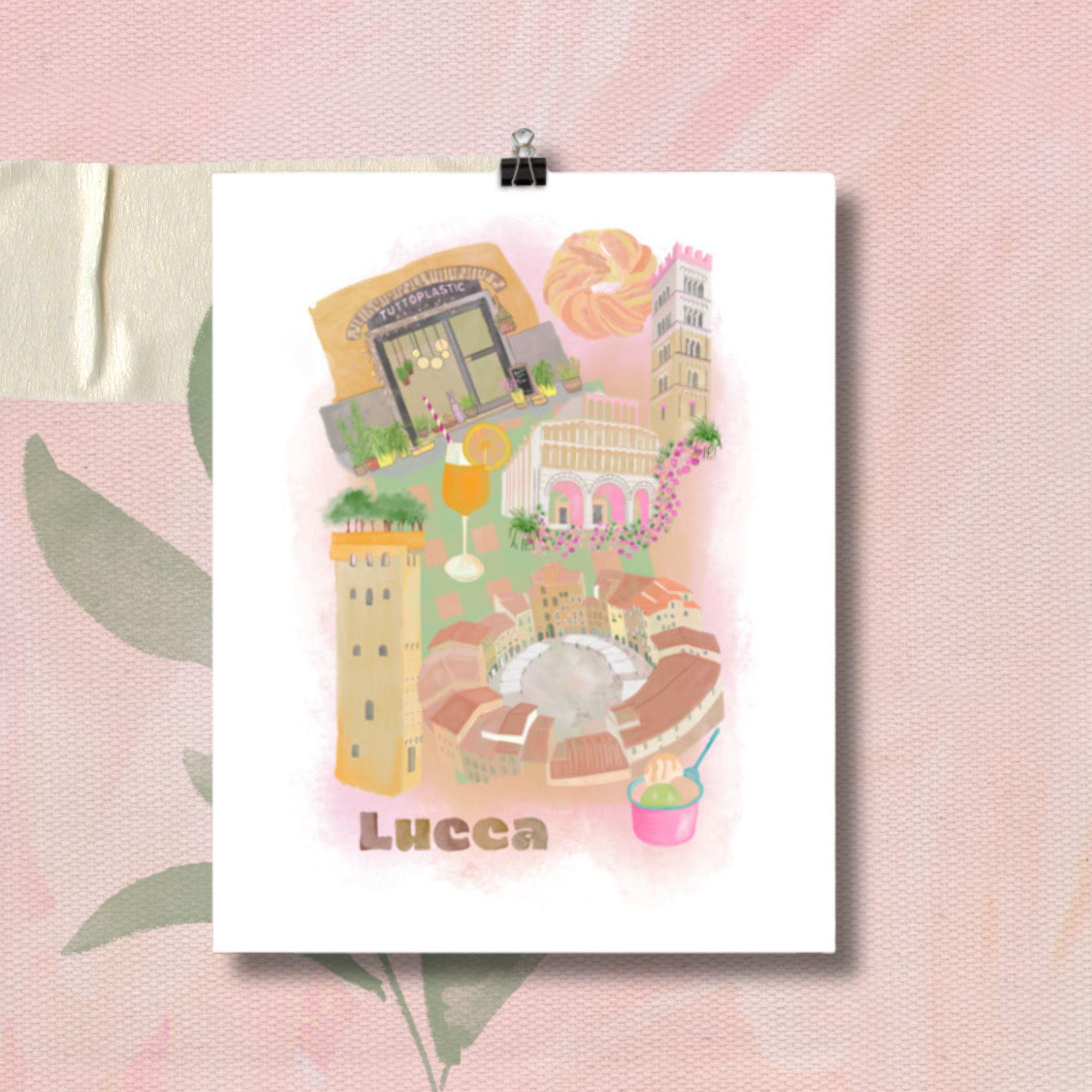 Lucca Illustration Poster