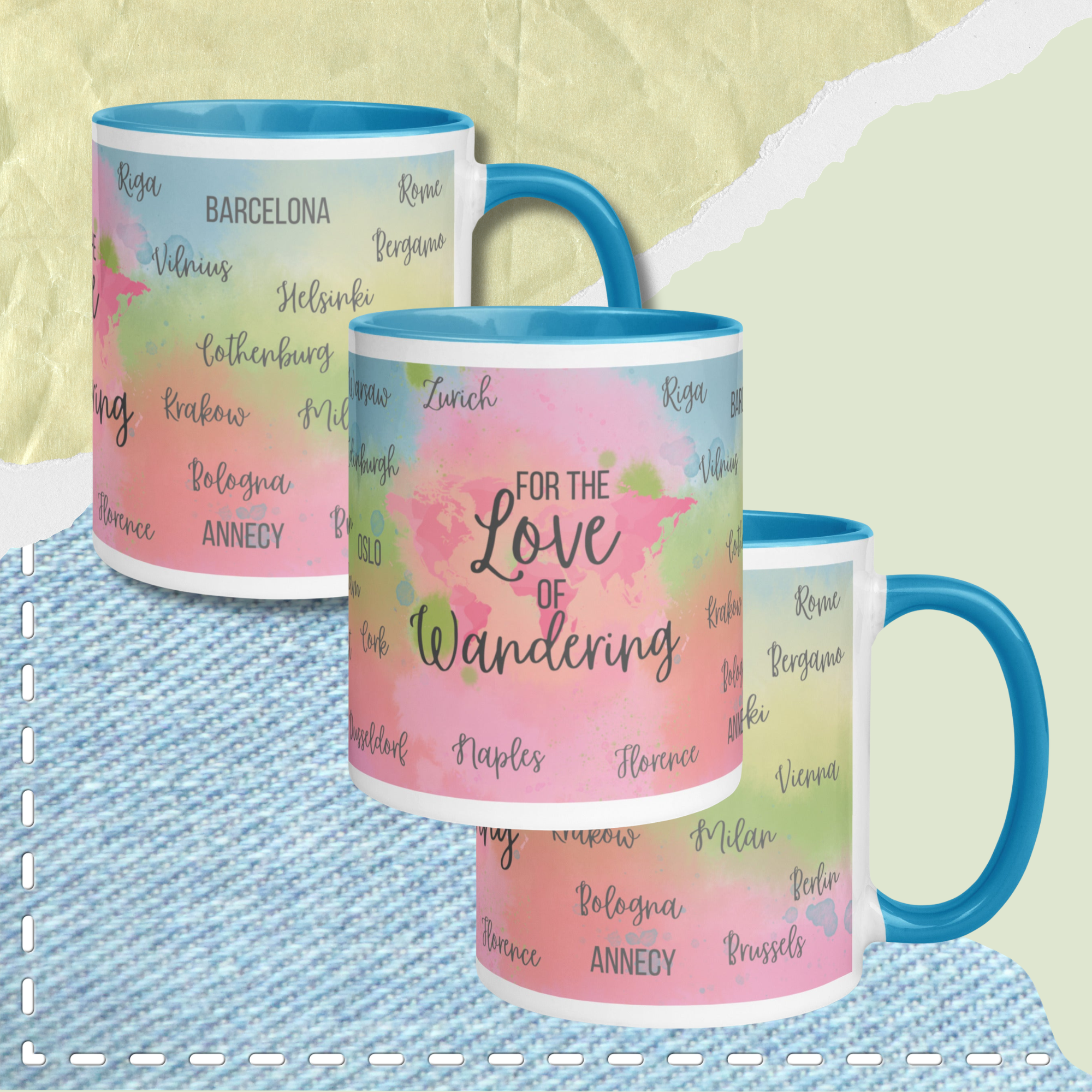 Love of Wandering | Blue 11oz mug
