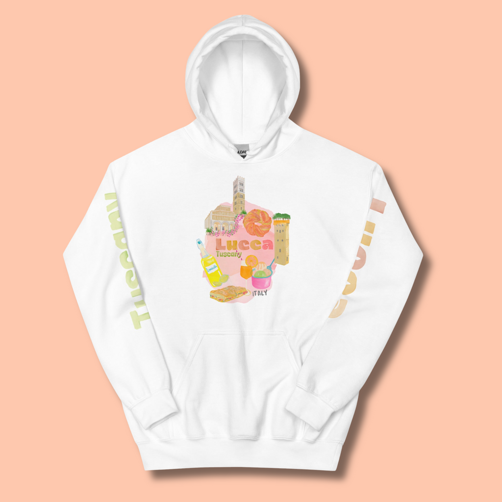 Lucca White Hoodie | The Lucca Collection