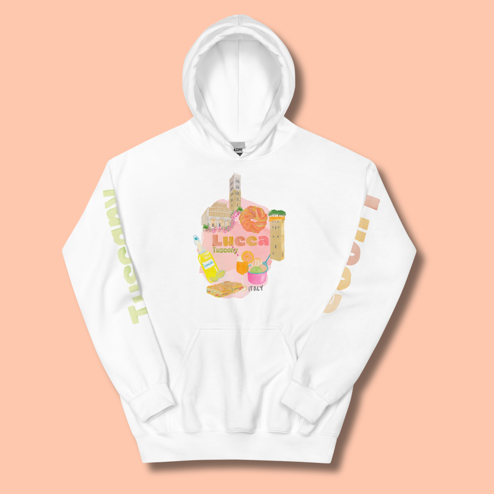 Lucca White Hoodie | The Lucca Collection