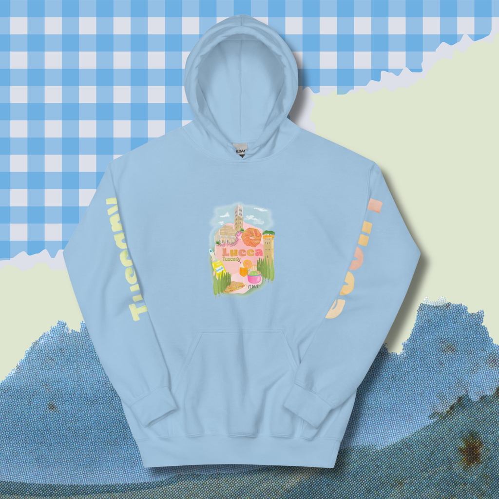 Lucca Blue Hoodie | The Lucca Collection